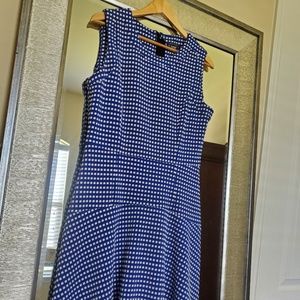 Blue and white Tommy Hilfiger Flare Dress 12